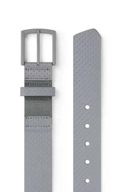 Travis Mathew Pilatus 2.0 Leather Belt In Quiet Shade