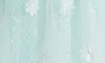 Shop Popatu 3d Floral Tulle Dress In Blue