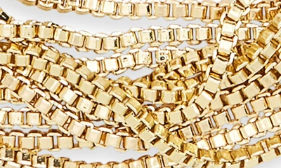 Shop Nordstrom Multistrand Box Chain Bracelet In Gold