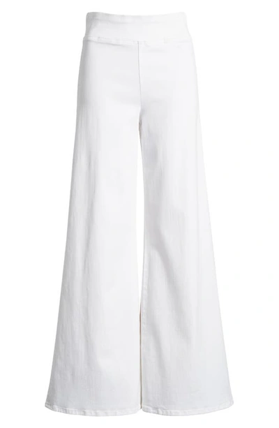 Frame Womens Au Natural Clean Le Baggy Palazzo Wide-leg Mid-rise Denim Jeans In White