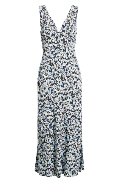 Shop Rails Audrina Floral Print Midi Dress In Midnight Meadow Floral