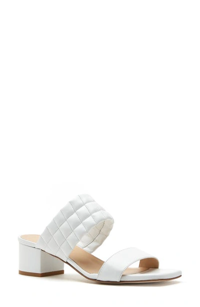Shop La Canadienne Rossy Slide Sandal In White Leather
