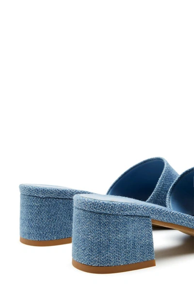 Shop La Canadienne Frida Slide Sandal In Jeans Denim