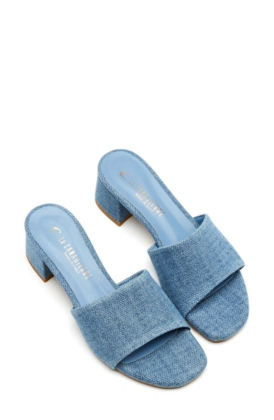 Shop La Canadienne Frida Slide Sandal In Jeans Denim