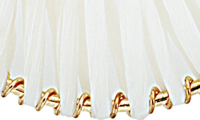 Panacea Raffia Teardrop Earrings In White