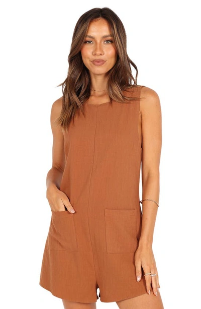 Petal And Pup Womens Dory Playsuit Romper In Tan