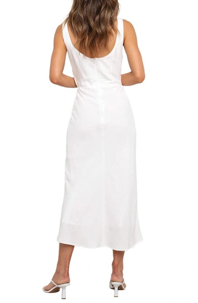 Petal And Pup Apollo Cutout Detail Midi Dress In White