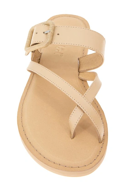 Splendid Sutton Toe Loop Sandal In Light Almond