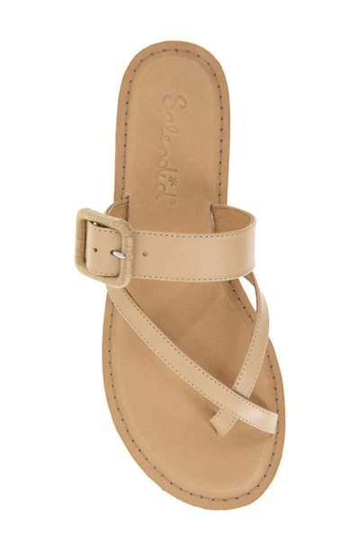 Splendid Sutton Toe Loop Sandal In Light Almond