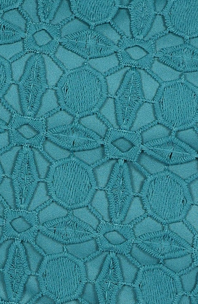 Petal And Pup Womens Candice Strapless Lace Midi Dress In Teal