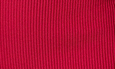 Petal And Pup Aquerelle Sweetheart Neck Long Sleeve Sweater Dress In Magenta