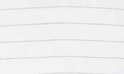 Pom Pom At Home Blake Stripe Linen Sham In White/natural