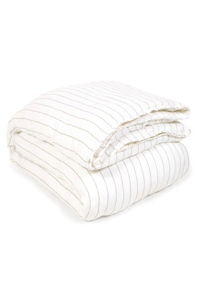 Shop Pom Pom At Home Blake Duvet Cover In White/natural