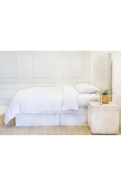 Pom Pom At Home Blake Duvet Cover In White/natural