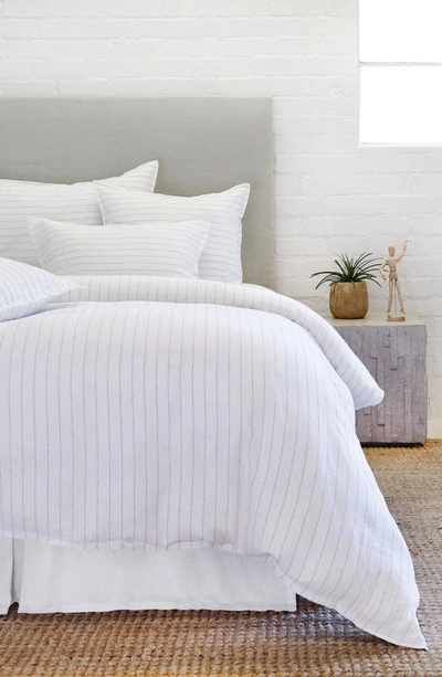 Pom Pom At Home Blake Duvet Cover In White/natural