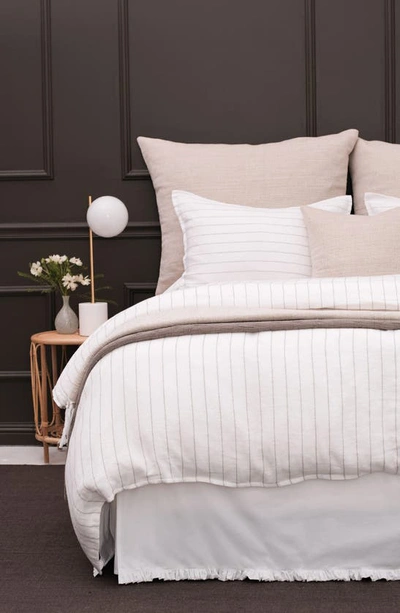 Pom Pom At Home Blake Duvet Cover In White/natural