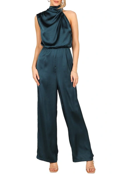 Petal And Pup Womens Savannah One Shoulder Jumpsuit In Teal