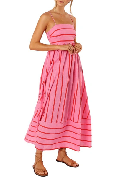Petal And Pup Pixie Maxi Dress In Pink Red