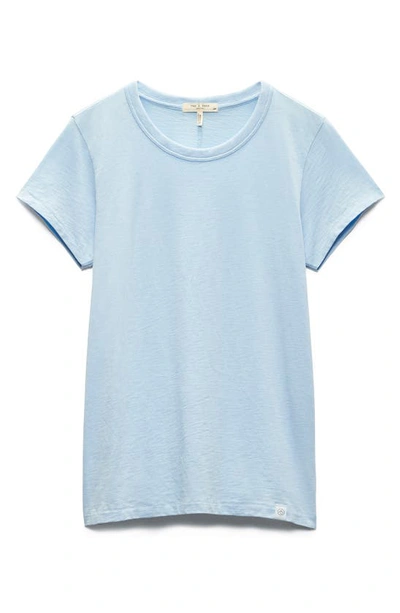 Shop Rag & Bone The Slub Organic Pima Cotton T-shirt In Raindrop