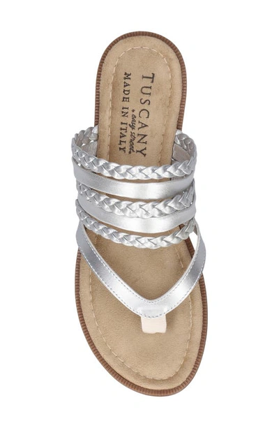 Shop Tuscany By Easy Street® Anji Flip Flop In Silver