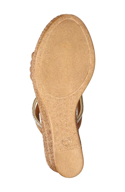 Shop Tuscany By Easy Street® Elvera Wedge Sandal In Tan