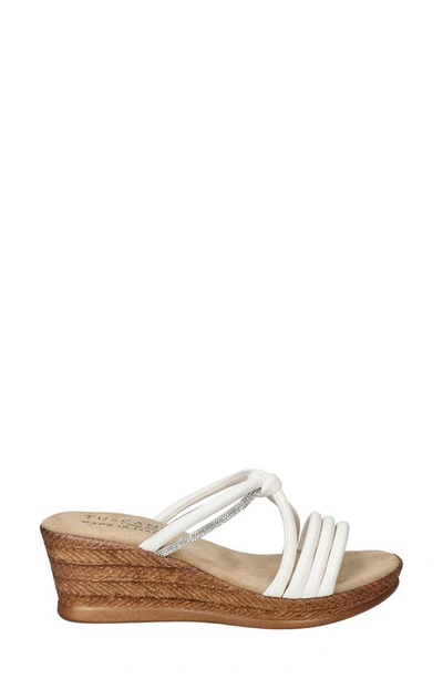 Shop Tuscany By Easy Street® Elvera Wedge Sandal In White