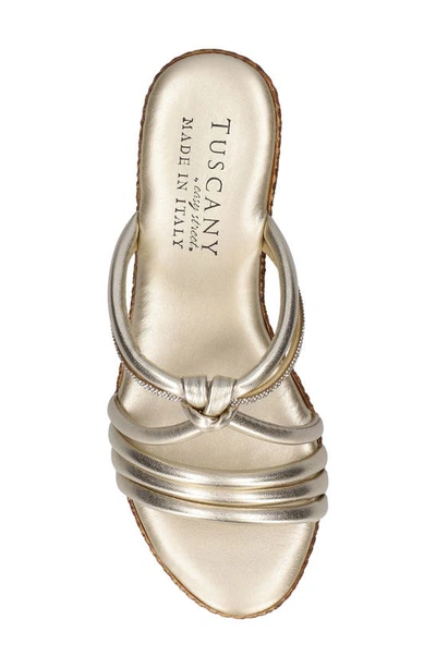 Shop Tuscany By Easy Street® Elvera Wedge Sandal In Champagne