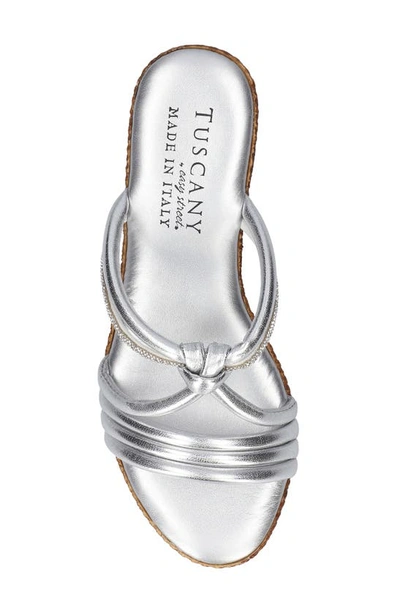 Shop Tuscany By Easy Street® Elvera Wedge Sandal In Silver