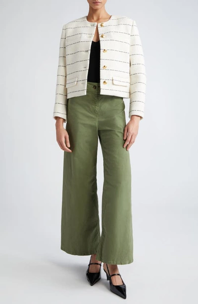Nili Lotan Megan Wide Leg Pants In Camo