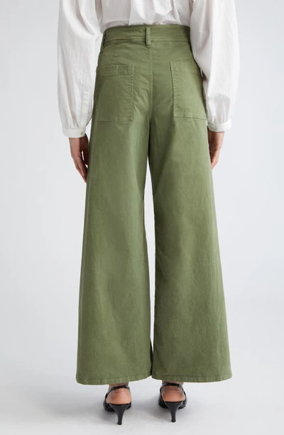 Shop Nili Lotan Megan Wide Leg Pants In Camo