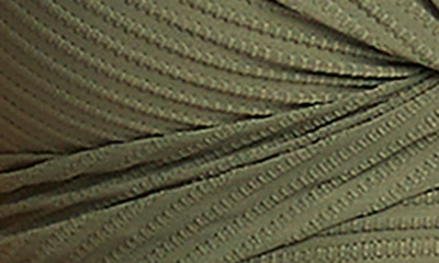 Sea Level Cross Front Multifit Bikini Top In Khaki
