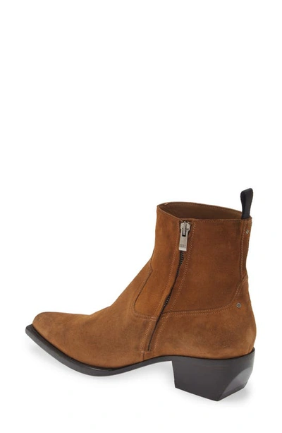 Golden Goose Debbie Pointed Toe Western Boot In Cognac