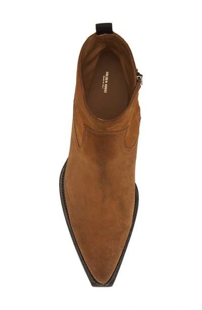 Shop Golden Goose Debbie Pointed Toe Western Boot In Cognac