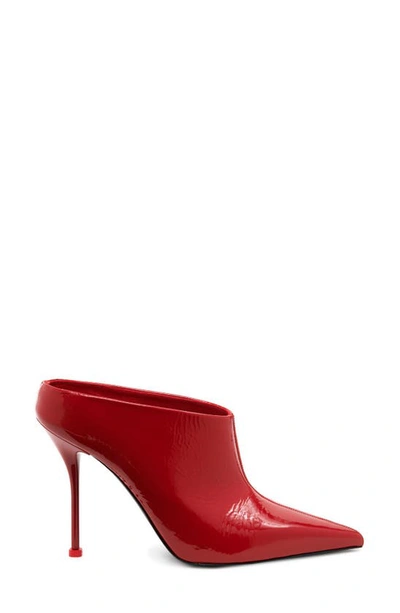 Shop Alexander Mcqueen Thorn Pointed Toe Mule In Red