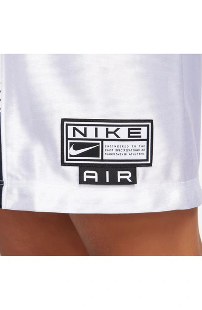 Shop Nike Sportswear Air Jersey Dress In White/ Black/ White