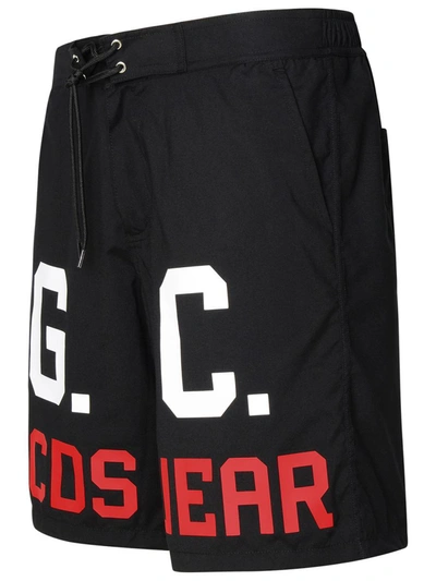 Shop Gcds Black Polyester Swimsuit