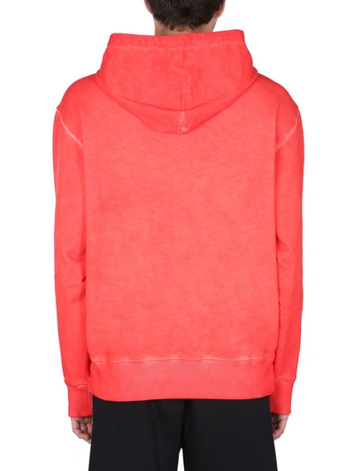 Shop Helmut Lang "military" Sweatshirt In Red