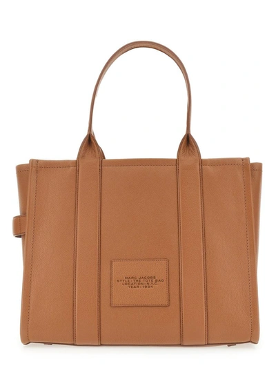 Shop Marc Jacobs The Tote Large Bag In Brown