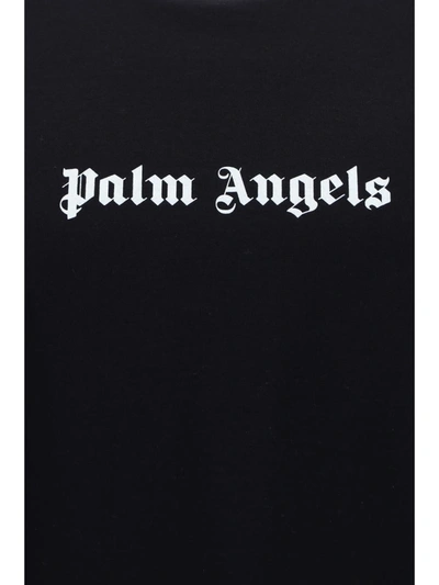 Shop Palm Angels T-shirts In Black White
