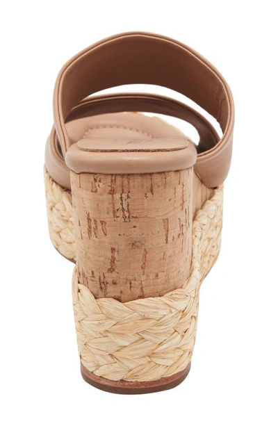 Shop Andre Assous Pilar Platform Wedge Sandal In Tan