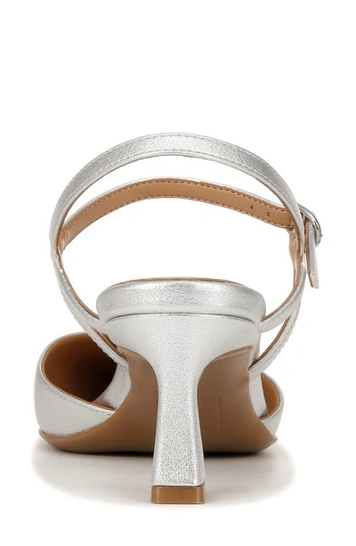 Naturalizer Tara Ankle Strap Pumps In Silver