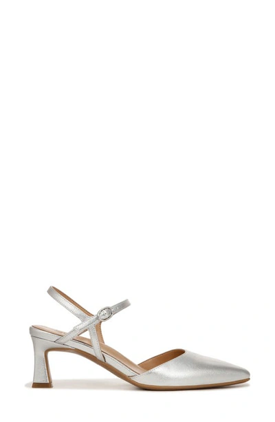 Naturalizer Tara Ankle Strap Pumps In Silver