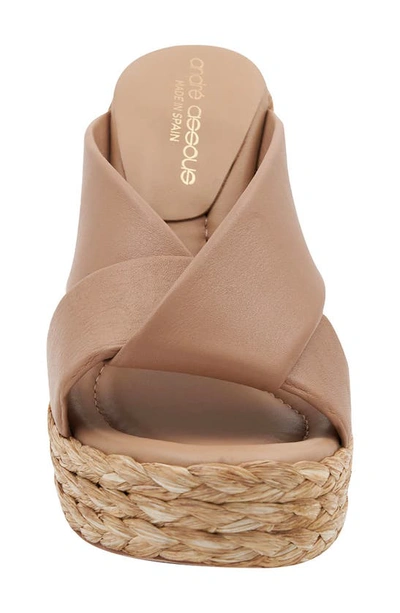 Shop Andre Assous Opal Espadrille Wedge Sandal In Tan