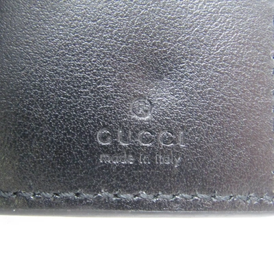Shop Gucci Gg Embossé Black Leather Wallet  ()