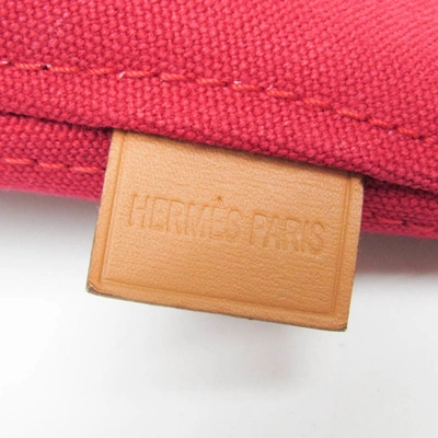 Shop Hermes Hermès -- Red Cotton Clutch Bag ()