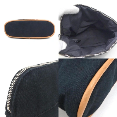 Shop Hermes Hermès Black Cotton Clutch Bag ()