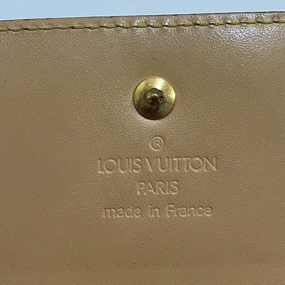 Pre-owned Louis Vuitton Porte-monnaie White Canvas Wallet  ()