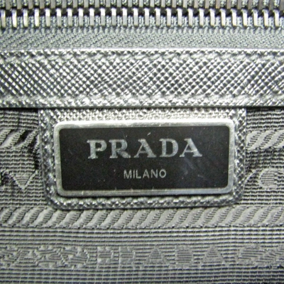 Shop Prada Re-nylon Black Synthetic Shopper Bag ()