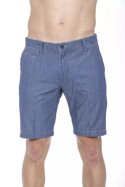 Shop Armata Di Mare Blue Cotton Shorts