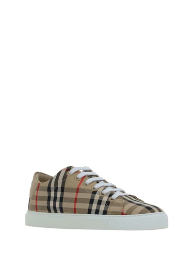 Shop Burberry Sneakers In Archive Beige